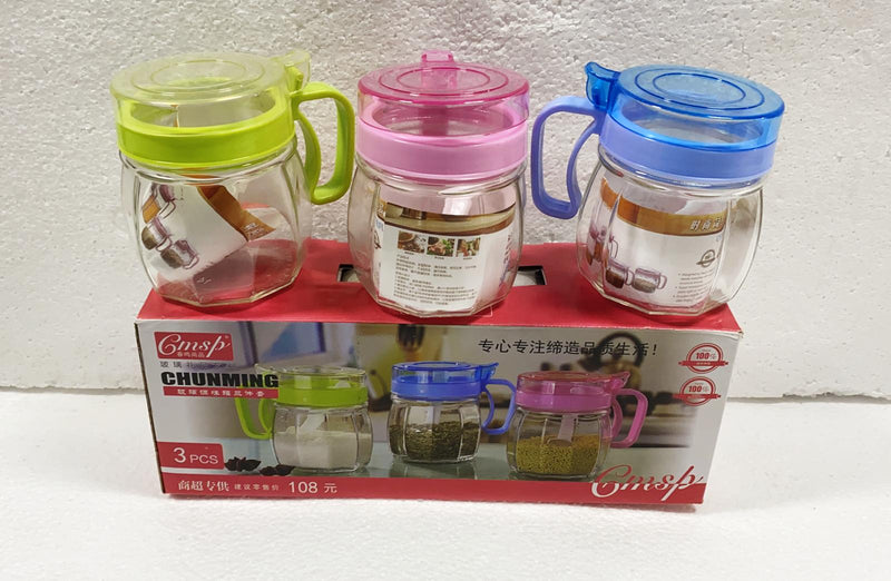 3 Pcs Canister Spice Set