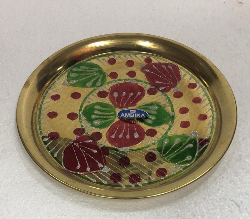 Brass Colored Thali