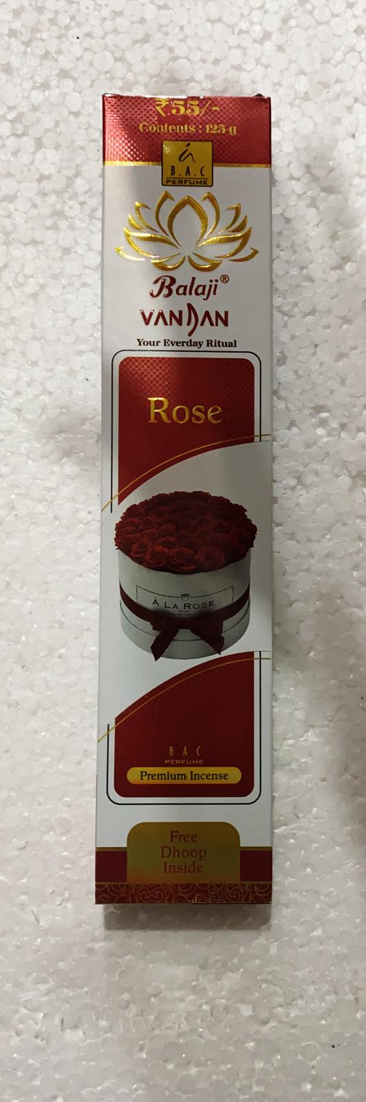 Vandan Rose Agarbati.(Buy 6 Pcs & Save 10%)