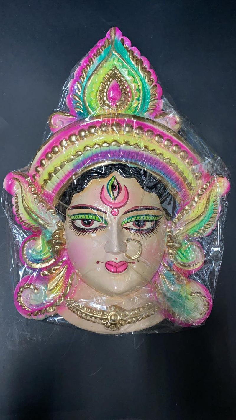 God Face Maa Durga Ji / Amman ( Clay )