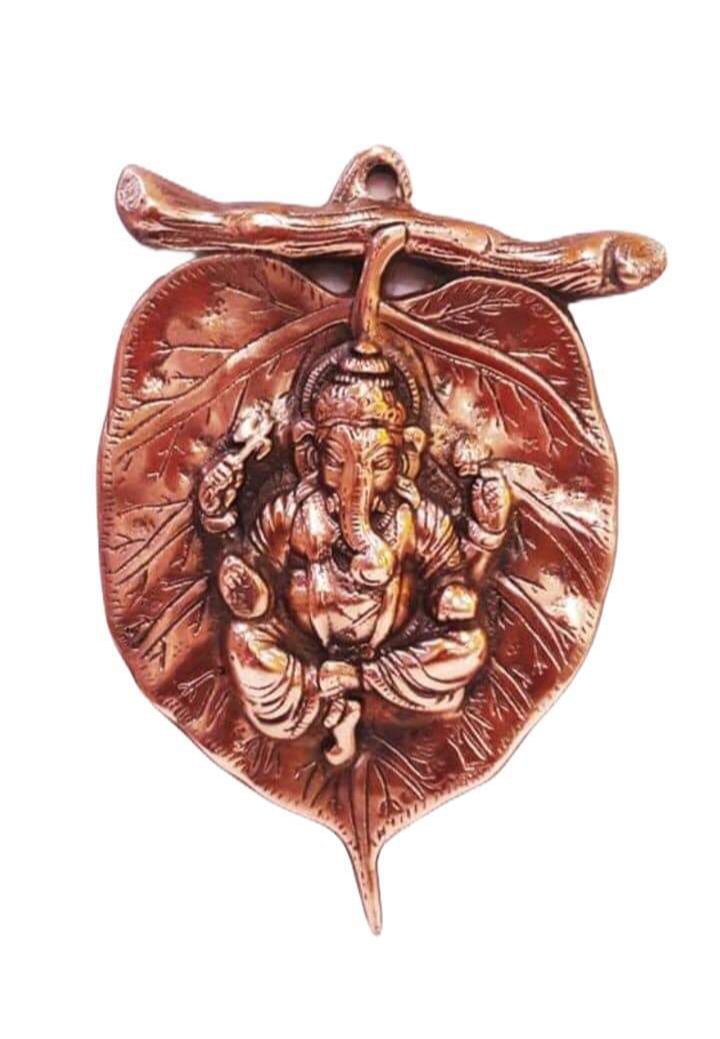 Wall Hanging of Lord Ganesha on Leaf