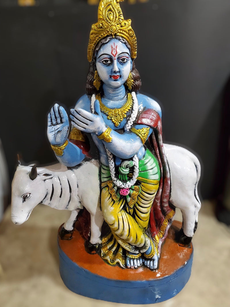 Krishna ji With Cow